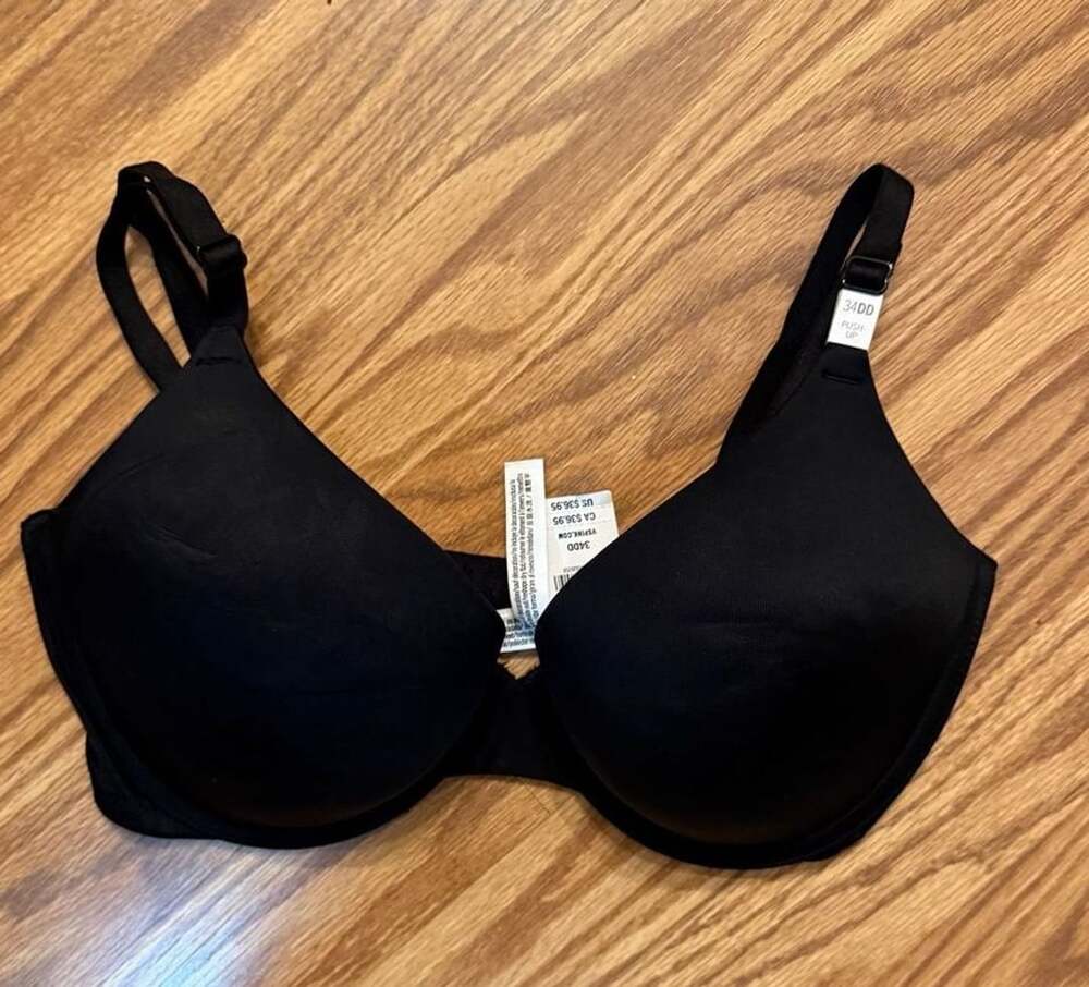 Victoria's Secret PINK Push-Up Bra Size 34DD Black